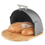 Florina Helmet moderne zwarte broodtrommel met rolklep, Huis en Inrichting, Ophalen of Verzenden, Nieuw