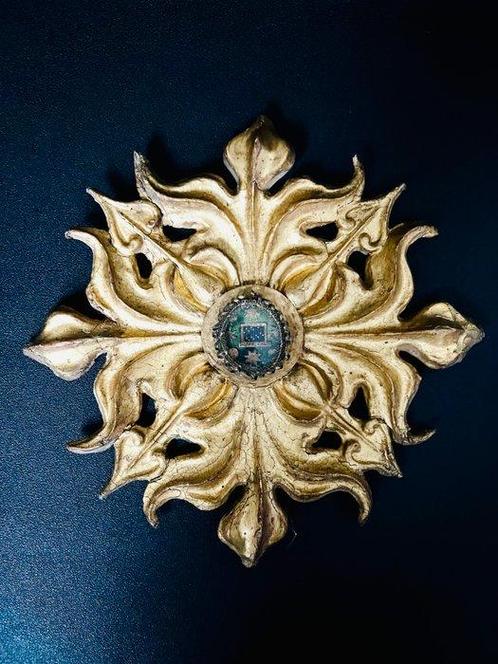 Reliekhouder - Glas, Gekookt vlees - 1800-1850 - Reliek Sint, Antiek en Kunst, Kunst | Niet-Westerse kunst