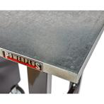 Werkbank zwart 200 cm met zinken werkblad en, Ophalen of Verzenden, Nieuw