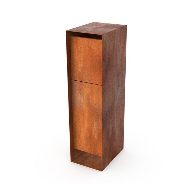 Geroba Pakun pakketbrievenbus - cortenstaal, Tuin en Terras, Brievenbussen, Nieuw, Verzenden