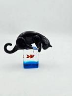 Beeldje - Gatto curioso - Glas, Antiek en Kunst, Antiek | Glas en Kristal