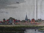 gravure kleur Lochem en boekenstad Bredevoort Spilman 1743, Antiek en Kunst, Kunst | Etsen en Gravures, Verzenden