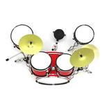 Miniatuur decoratief rood drumstel, Verzamelen, Muziek, Artiesten en Beroemdheden, Ophalen of Verzenden, Nieuw, Overige typen