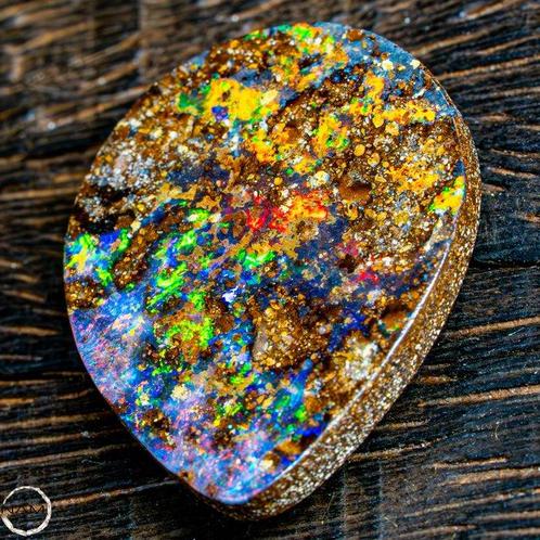 Natuurlijk AAA+++ Boulder Opaal gepolijst 20,75 ct- 4.15 g, Verzamelen, Mineralen en Fossielen