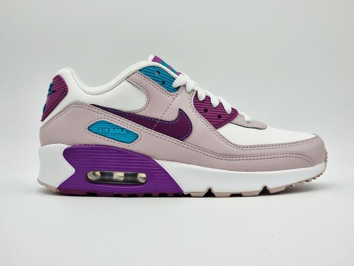 Nike Air Max 90 LTR (GS) | white purple | 36,5, Kleding | Dames, Schoenen, Overige kleuren, Nieuw, Sneakers of Gympen, Ophalen of Verzenden