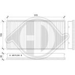 BINNENFILTER VOOR PORSCHE 911 996 1997-2006 99657221901, Auto-onderdelen, Ophalen of Verzenden, Nieuw