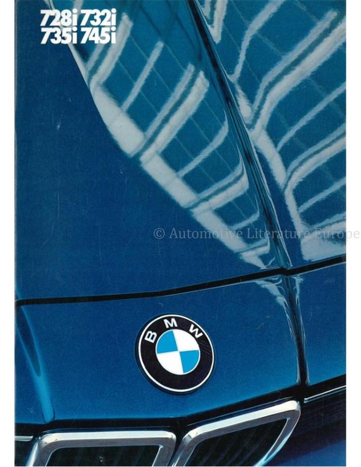 1985 BMW 7 SERIE BROCHURE ENGELS, Boeken, Auto's | Folders en Tijdschriften, BMW