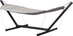 Hangmat - Cille loungemeubel hangmat zwart,, Tuin en Terras, Hangmatten, Nieuw, Ophalen of Verzenden, Met standaard, Eenpersoons