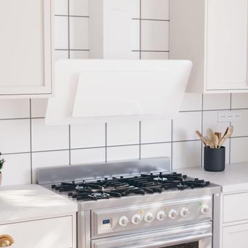 Wandafzuigkap 90cm RVS/Glas | Tweedekansje | Topdeal OP=OP beschikbaar voor biedingen