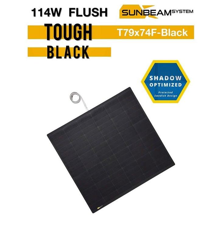 SUNBEAMsystem 114 Watt Tough Flush Black Edition, Watersport en Boten, Navigatiemiddelen en Scheepselektronica, Nieuw, Ophalen of Verzenden