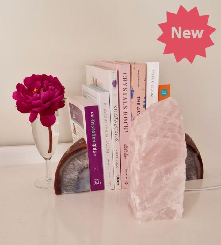 Rozekwarts lamp, Huis en Inrichting, Lampen | Overige, Ophalen of Verzenden