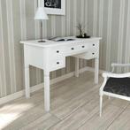 Witte Bureau met Lades - Tweedekansje! Romantisch & Goedkoop, Huis en Inrichting, Bureaus, Ophalen of Verzenden, Nieuw, Bureau