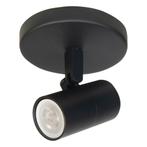 Opbouwspot Piccolo Zwart Metaal Rond GU10 1-voudig  10cm, Ophalen of Verzenden, Nieuw