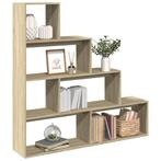 vidaXL Kamerscherm / boekenkast 143,5x29x143,5 cm hout, Verzenden, Nieuw, Overige houtsoorten