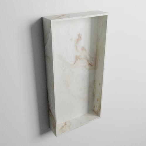 MONDIAZ EASY Nis 59,5x29,5cm in solid surface kleur Frappe., Doe-het-zelf en Verbouw, Sanitair, Bad, Nieuw, Ophalen of Verzenden