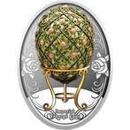 Niue. 1 Dollar 2020 Rose Trellis Faberge Eggs Series Silver