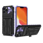 iPhone 12 Pro - Armor Card Slot Hoesje met Kickstand -, Verzenden, Nieuw