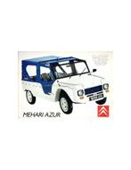 1987 CITROEN MEHARI AZUR BROCHURE FRANS, Boeken, Auto's | Folders en Tijdschriften, Nieuw, Author