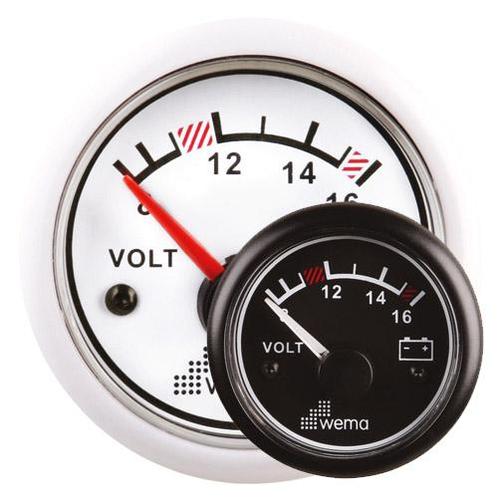 Wema Voltmeter 12 volt-12 volt zwart, Watersport en Boten, Bootonderdelen, Nieuw, Ophalen of Verzenden
