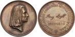 Bronze-medaille Musik Liszt, Franz 1811 +1886, ungarisch-..., Verzenden