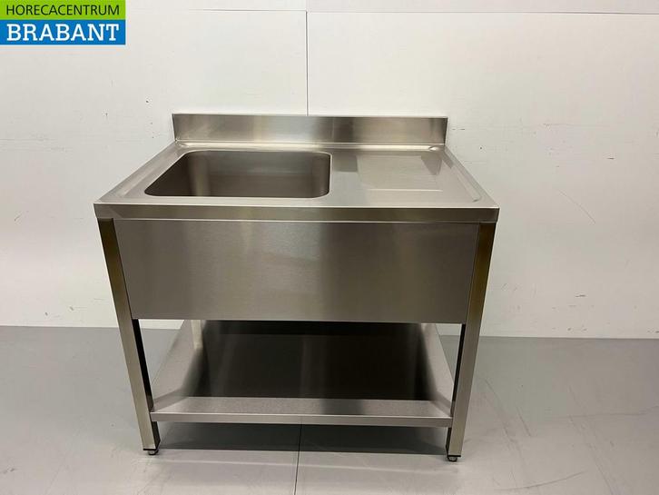 RVS Spoeltafel Spoelbak Premium-line 100 cm Horeca, Zakelijke goederen, Horeca | Keukenapparatuur, Nieuw in verpakking, Ophalen of Verzenden
