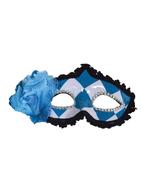 Oogmasker Oktoberfest Blauw/Wit, Kleding | Dames, Carnavalskleding en Feestkleding, Ophalen of Verzenden, Nieuw