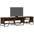 vidaXL Tv-meubel 180x34x41 cm bewerkt hout gerookt, Huis en Inrichting, Kasten | Televisiemeubels, Verzenden, Nieuw, Overige houtsoorten