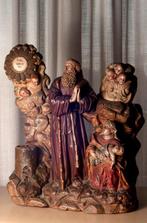sculptuur, San Francisco de Paula con la Virgen y el niño -, Antiek en Kunst