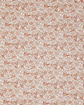 Gordijn-/Kussenstof Bladeren & Vogels Abrikoos, Hobby en Vrije tijd, Stoffen en Lappen, Overige kleuren, Nieuw