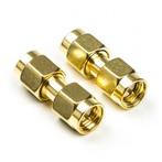 SMA adapter (m/m) - Nedis (Verguld, 2 stuks), Verzenden, Nieuw