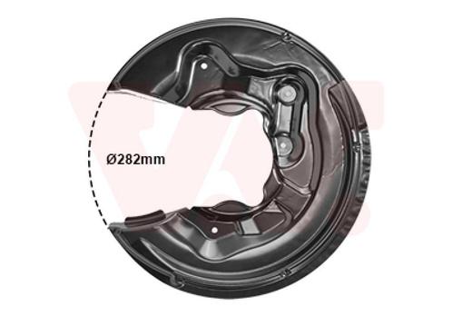 REMSCHIJF BESCHERMER VOOR AUDI A3 8P 2003-2008 5N0615612D, Auto-onderdelen, Remmen en Aandrijving, Nieuw, Ophalen of Verzenden