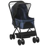 TRUUSK Huisdierwagen Katzenbuggy Oxford Blauw - Opvouwbaar -, Dieren en Toebehoren