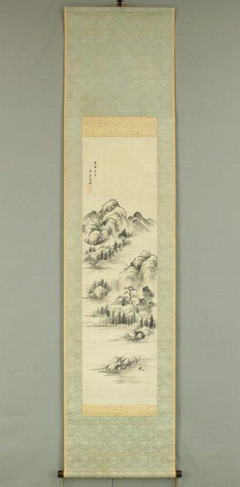 Winter Sansui Landscapes Village in Mountains with, Antiek en Kunst, Antiek | Overige Antiek