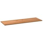 vidaXL Tafelblad rechthoekig 240x80x4 cm massief eikenhout, Huis en Inrichting, Tafels | Eettafels, Verzenden, Nieuw