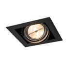 Inbouwspot zwart AR111 verstelbaar - Oneon, Huis en Inrichting, Lampen | Spots, Nieuw, Overige materialen, Design