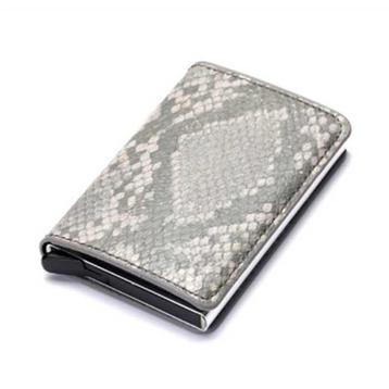 RFID Creditcard Houder Portemonnee - Vintage Leren Aluminium beschikbaar voor biedingen