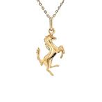 Gouden vintage paard hanger 14 krt, Ophalen of Verzenden, Nieuw
