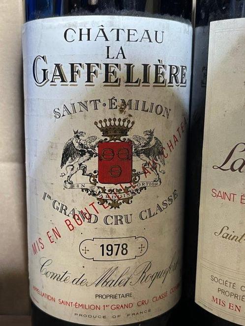 1978 Château la Gaffelière , 1978 Château la Tour Figeac ,, Verzamelen, Wijnen