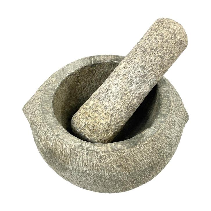 Vijzel - graniet - met stamper, Huis en Inrichting, Keuken | Servies