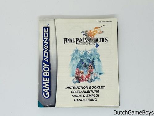 Gameboy Advance / GBA - Final Fantasy Tactics - NFHUG - Manu, Spelcomputers en Games, Games | Nintendo Game Boy, Gebruikt, Verzenden