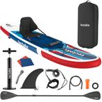 Stand-up paddleboard, 2in1 opblaasbaar, complete set - rood/, Verzenden, Nieuw