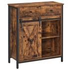 Nieuwe Dressoir Vintage Bruin - Boerderijstijl Dressoirkast, Verzenden, Nieuw, Met plank(en)