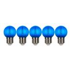 5 stuks Bailey LED Party Bulb Kogel E27 0.6W | Blauw gekl..., Ophalen of Verzenden, Nieuw