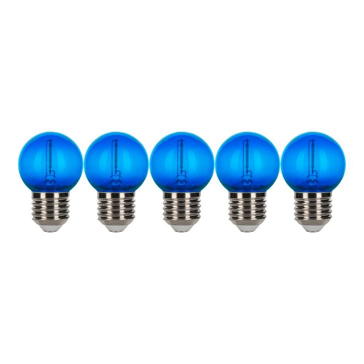 5 stuks Bailey LED Party Bulb Kogel E27 0.6W | Blauw gekl..., Huis en Inrichting, Lampen | Overige, Nieuw, Ophalen of Verzenden