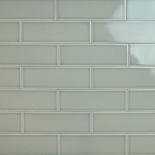 Wandtegel solo grijs glans 8x25 craquele wandtegel, Doe-het-zelf en Verbouw, Tegels, Wandtegels, Nieuw, 10 m² of meer, Keramiek