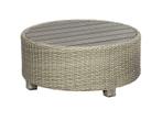 beach7 birdwood footstool tafel rond cloudy grey, Tuin en Terras, Wicker, Nieuw