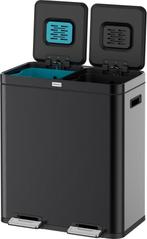 2dekans | Deleca Recycle Prullenbak met 2 Vakken - 60 Liter, Huis en Inrichting, Woonaccessoires | Prullenbakken, Ophalen of Verzenden