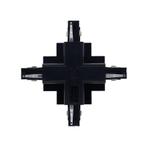 Luxar Inbouw 3 Fase X-Vorm Connector Zwart, Huis en Inrichting, Lampen | Plafondlampen, Verzenden, Nieuw