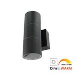 Wandlamp LED 2x7Watt ZWART 230Volt IP65 dimbaar, Tuin en Terras, Buitenverlichting, Ophalen of Verzenden, Nieuw