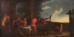 Italiaanse school (XVII) - Scena di genere, bamboccianti -